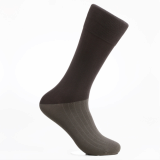 Men_s dress socks_ Military gray block socks_Egyptian cotton